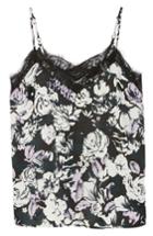 Women's Halogen Lace Detail Cami, Size - Black