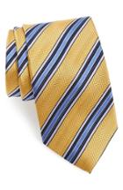 Men's Nordstrom Men's Shop Stripe Silk Tie, Size - Metallic