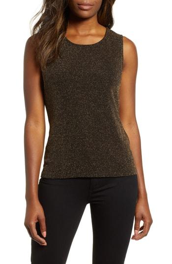 Women's Chaus Sparkle Dot Tank Top - Metallic