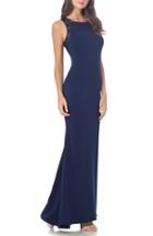 Women's Carmen Marc Valvo Infusion Stretch Column Gown