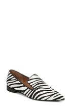 Women's Sarto By Franco Sarto Topaz Genuine Calf Hair Pointy Toe Loafer M - Black