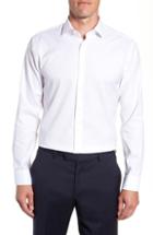 Men's Calibrate Trim Fit Stretch No-iron Solid Dress Shirt .5 - 32/33 - White