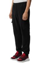 Men's Burberry Justley Cargo Jogger Pants - Black