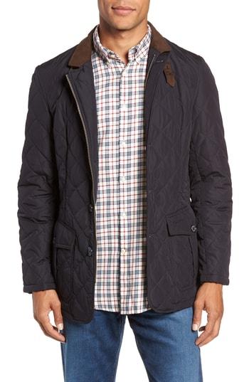 Men's Barbour Lutz Quilted Jacket - Blue