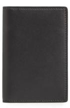 Men's Common Projects Leather Folio Wallet - Black