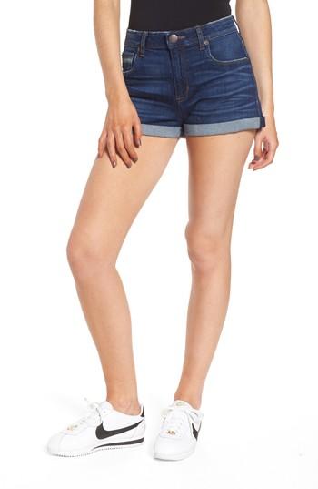Women's Sts Blue Rose Bowl Cuffed Denim Shorts - Blue