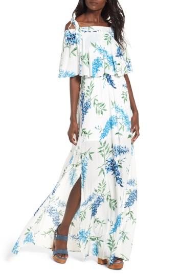 Women's Show Me Your Mumu Nicola Ruffle Maxi Dress - Blue