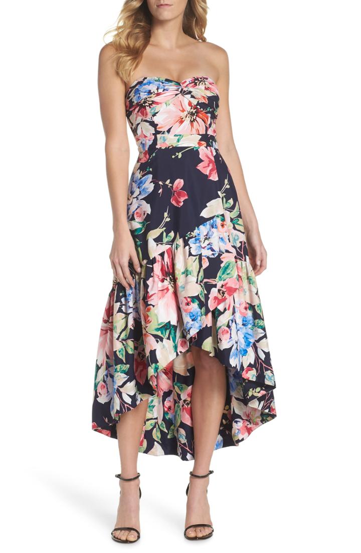 Women's Eliza J Floral Organza Gown