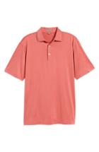 Men's Peter Millar Sean Stretch Jersey Polo, Size - Red