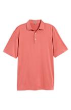 Men's Peter Millar Sean Stretch Jersey Polo, Size - Red
