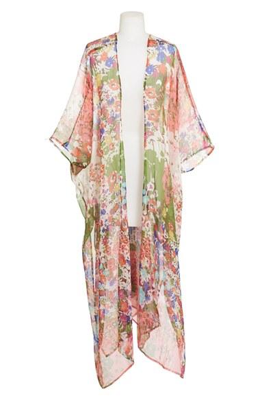 Women's Sole Society Floral Print Kimono