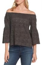 Women's Lucky Brand Eyelet Off The Shoulder Blouse