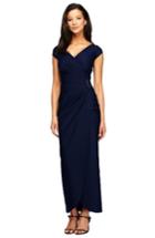 Petite Women's Alex Evenings Embellished Jersey Column Gown
