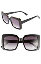 Women's Stella Mccartney 53mm Square Sunglasses - Black