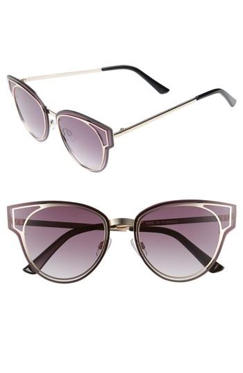 Women's Bp. Geo Flat Metal Cutout Sunglasses - Gold/ Smoke