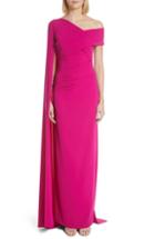 Women's Talbot Runhof Cape Stretch Crepe Gown