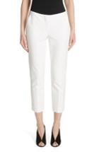 Women's Emporio Armani Tech Cotton Blend Pants Us / 38 It - White