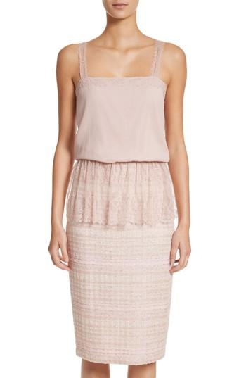 Women's St. John Collection Crinkle Silk Georgette Camisole