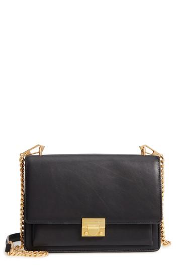 Rebecca Minkoff Medium Christy Leather Shoulder Bag - Black
