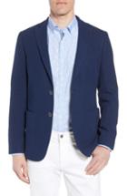 Men's Bugatchi Regular Fit Cotton Pique Blazer R - Blue