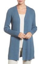 Women's Eileen Fisher Long Wool Cardigan - Blue