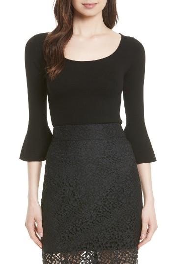 Women's Milly Baby Bell Knit Sweater - Black