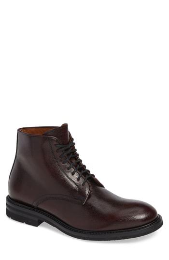 Men's Aquatalia Renzo Weatherproof Plain Toe Boot M - Red
