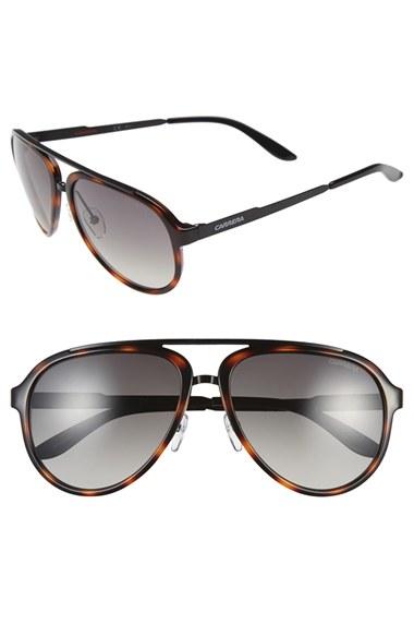 Men's Carrera Eyewear 58mm Aviator Sunglasses - Havana/ Brown Gradient