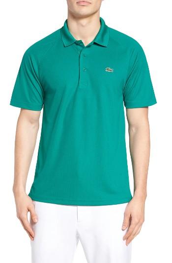 Men's Lacoste 'sport' Raglan Ultra Dry Performance Polo (s) - Green