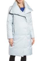 Women's Dkny Water Resistant Twill Puffer Coat - Grey