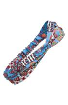 Cara Paisley Print Head Wrap, Size - Blue