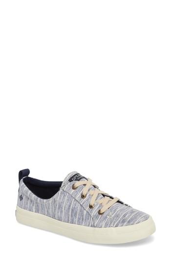 Women's Sperry Crest Vibe Painterly Stripe Sneaker M - Blue