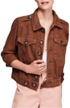 Women's Free People Eisenhower Denim Jacket - Brown