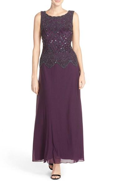 Women's Pisarro Nights Embellished Chiffon Gown