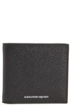 Men's Alexander Mcqueen Leather Billfold Wallet - Black