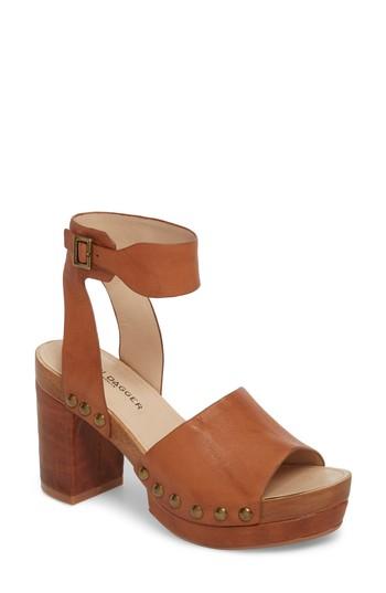 Women's Kelsi Dagger Brooklyn Farris Platform Sandal .5 M - Brown