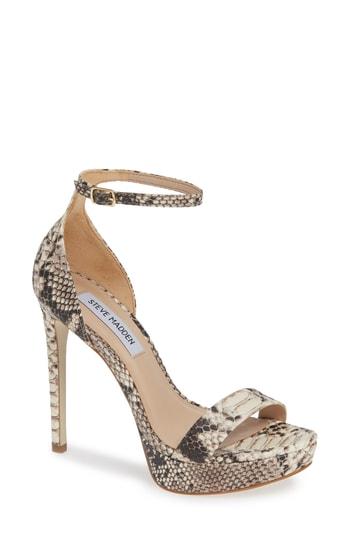 Women's Steve Madden Starlet Platform Sandal .5 M - White