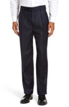 Men's Zanella Bennett Regular Fit Pleated Trousers - Blue