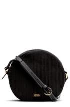 Frances Valetnine Lulu Corduroy Round Crossbody Bag -