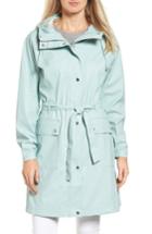 Women's Ilse Jacobsen Hornbaek Hooded Raincoat - Blue