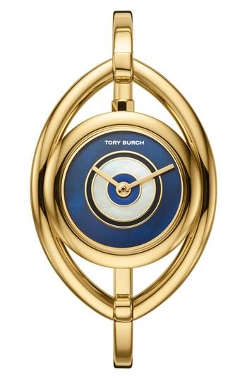 Women's Tory Burch Evil Eye Bangle Watch, 25mm