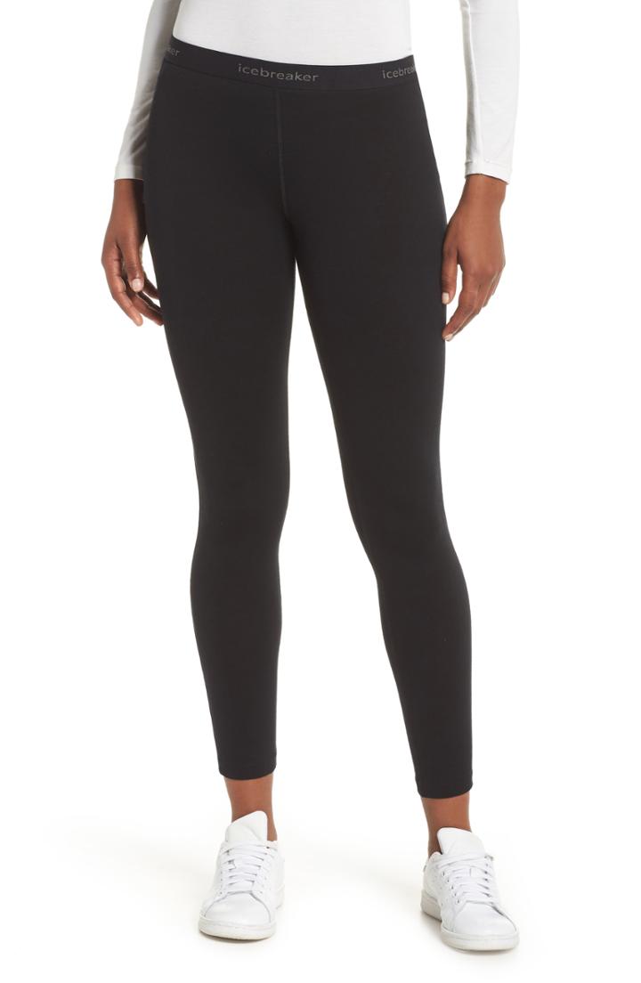 Women's Icebreaker Oasis Slim Merino Wool Jersey Base Layer Leggings