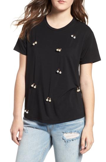 Women's Currently In Love Imitation Pearl Tee
