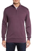 Men's Bobby Jones 'new Leaderboard' Quarter Zip Pullover, Size - Purple