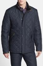Men's Barbour 'powell' Quilted Jacket - Blue