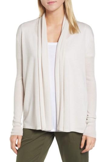 Women's Nordstrom Signature Cashmere Blend Cardigan - Beige