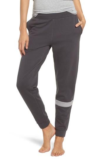 Women's Psycho Bunny Stripe Lounge Jogger Pants - Grey