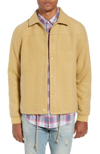 Men's The Rail Wool Blend Coach's Jacket - Brown