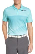Men's Nike Dry Golf Polo, Size - Blue