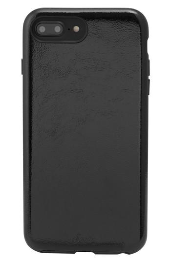Sonix Black Patent Faux Leather Iphone 6/6s/7/8 Case - Black